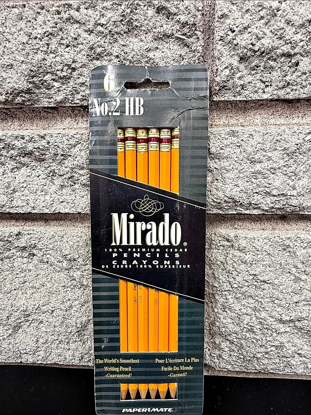 Vintage Paper Mate Mirado No. 2 HB Premium Cedar Pencils 6-Pack NOS